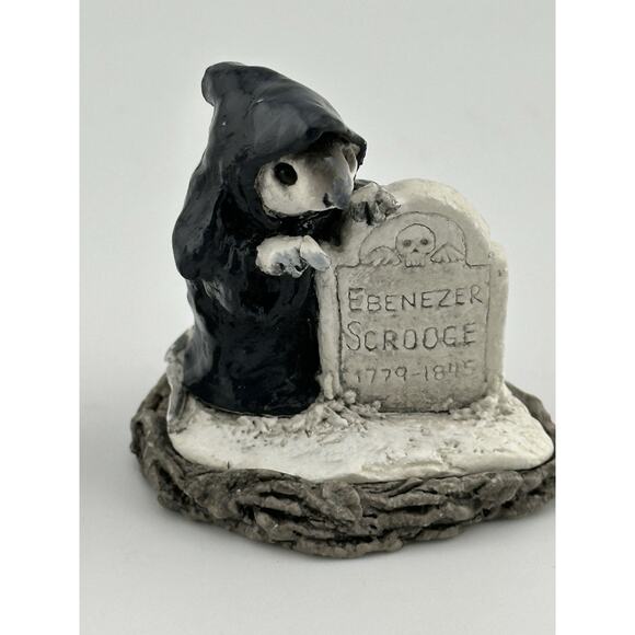 Wee Forest Folk Ghost of Xmas Future and Marley's Ghost Mice Figurines 1987 AP - Picture 4 of 10